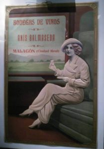 Exposición Museo del Tejido en Malagón, publicidad de la época de Anís Balmaseda