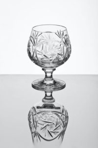 Copa de brandy cristal tallada
