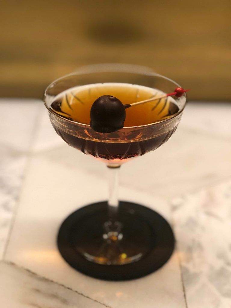 Cóctel Amontillado Manhattan