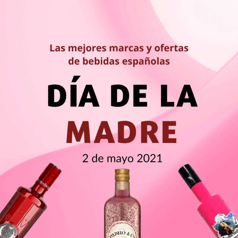 Ofertas especiales productos de bebidas españolas, día de la madre