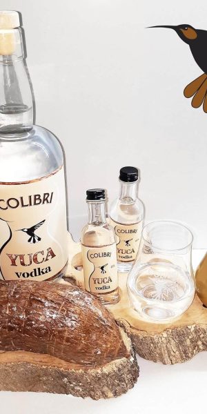 Vodka de Yuca Colibri suave sabor terroso